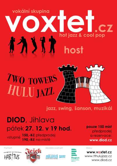 Voxtet + Two Towers HULU Jazz - p�tek 27. 12. 2013 v 19:00, DIOD, Jihlava